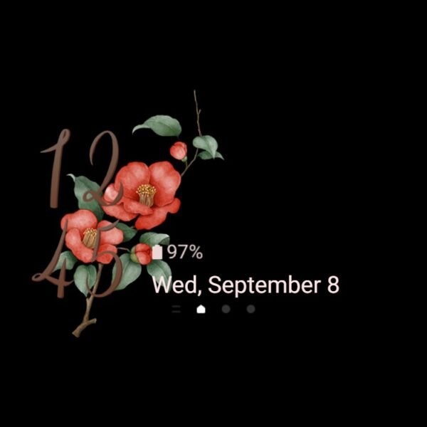 Samsung Themes: ❤️Mun❤️ Elegant Camellia ~❤️ Premium Theme with delicate red camellia branch - Image 8
