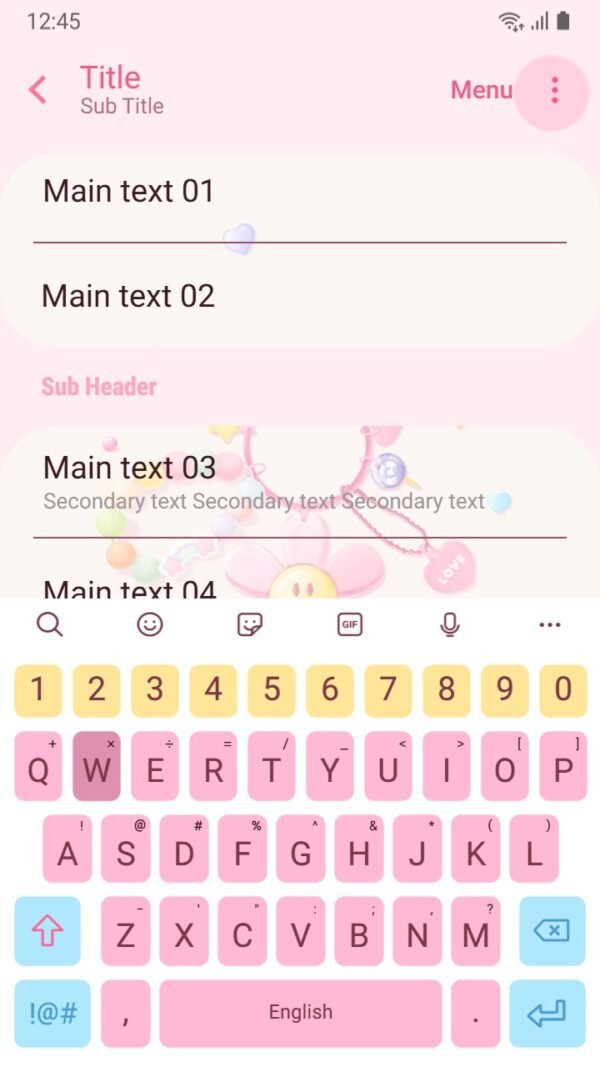 Samsung Themes: ❤️Mun❤️ Smiley Keychain ~❤️ Premium Theme bright and playful charm design - Image 6