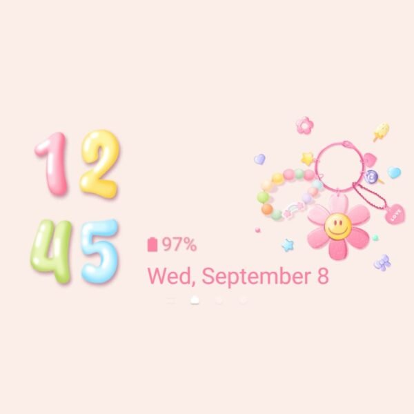 Samsung Themes: ❤️Mun❤️ Smiley Keychain ~❤️ Premium Theme bright and playful charm design - Image 8