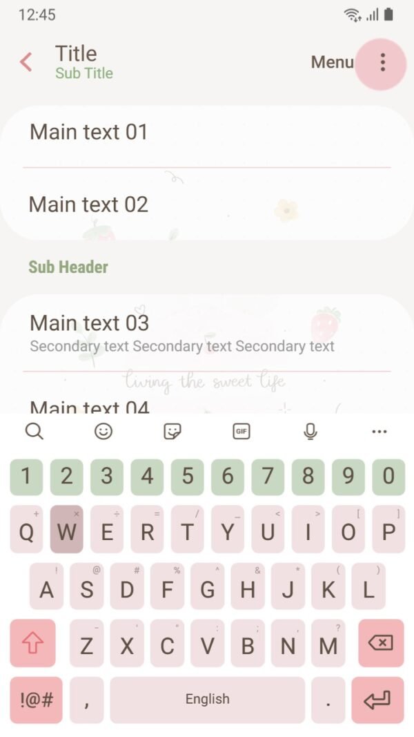 Samsung Themes: ❤️Mun❤️ Strawberry Dreams ~❤️ Premium Theme Enjoy the sweetness of life. - Image 6
