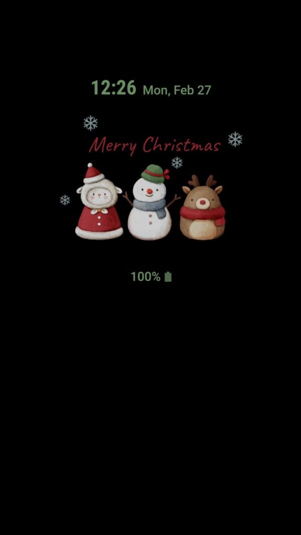 Samsung Themes: ❤️Mun❤️ Christmas Friends ~❤️ Premium Theme adorable snowman, reindeer, and Santa - Image 7