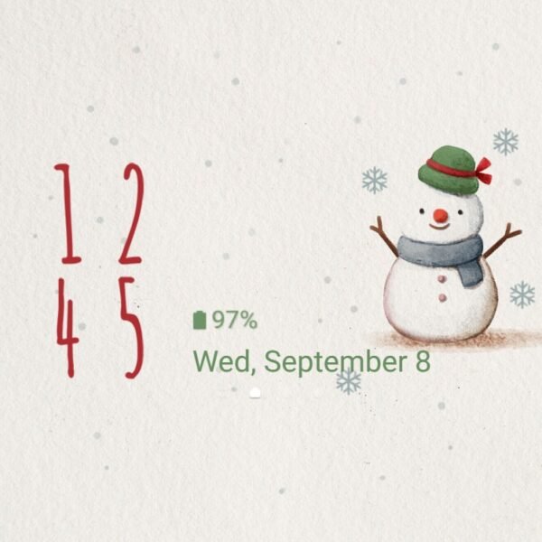 Samsung Themes: ❤️Mun❤️ Christmas Friends ~❤️ Premium Theme adorable snowman, reindeer, and Santa - Image 8