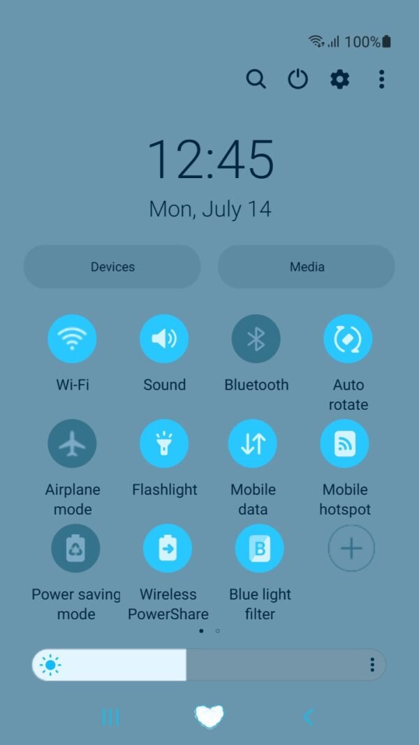 Samsung Themes: ❤️Mun❤️ Cloudy Sky Love ~❤️ Premium Theme sparkling stars in a dreamy blue sky - Image 5