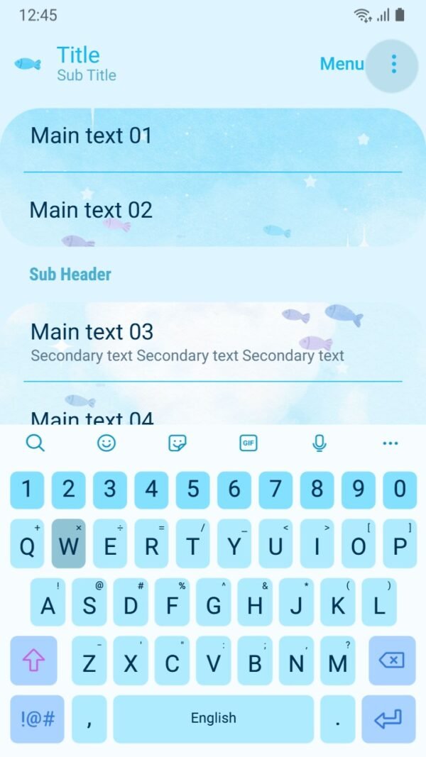 Samsung Themes: ❤️Mun❤️ Cloudy Sky Love ~❤️ Premium Theme sparkling stars in a dreamy blue sky - Image 6