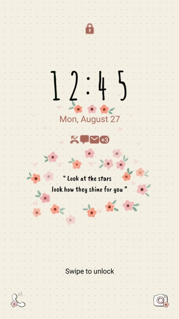 Samsung Themes: ❤️Mun❤️ Floral Notes ~❤️ Premium Theme inspiring floral quotes for a gentle touch - Image 2