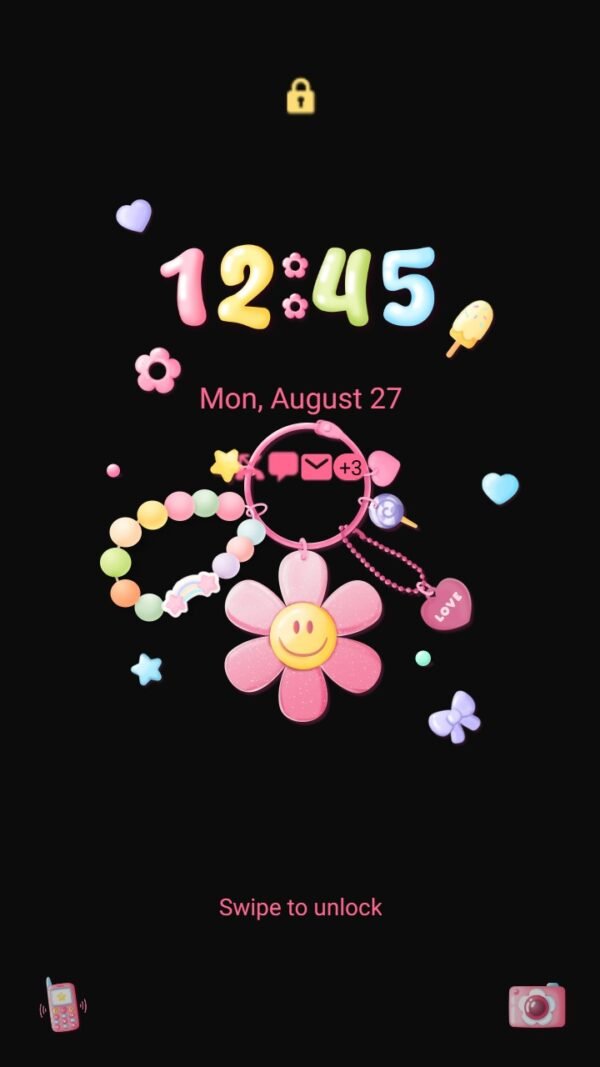 Samsung Themes: ❤️Mun❤️ Night Charm ~❤️ Premium Theme with vibrant charms shining in the dark - Image 2