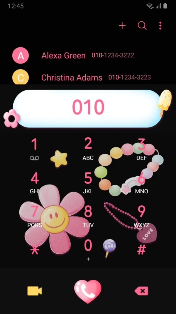 Samsung Themes: ❤️Mun❤️ Night Charm ~❤️ Premium Theme with vibrant charms shining in the dark - Image 3