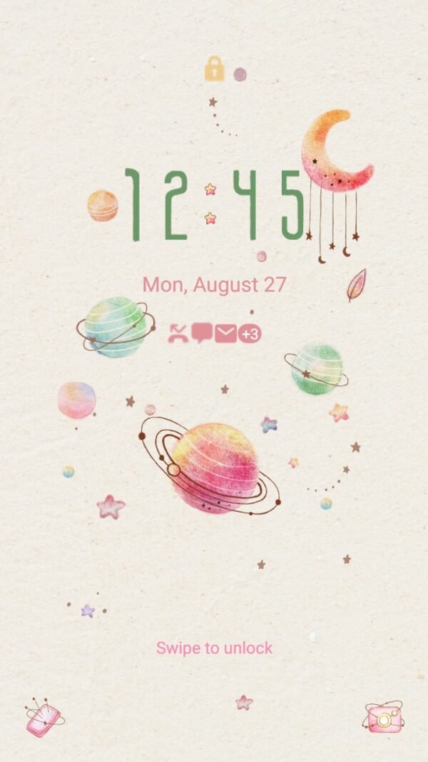 Samsung Themes: ❤️Mun❤️ Dreamy Galaxy ~❤️ Premium Theme explore a pastel, dreamy galaxy on your screen - Image 2