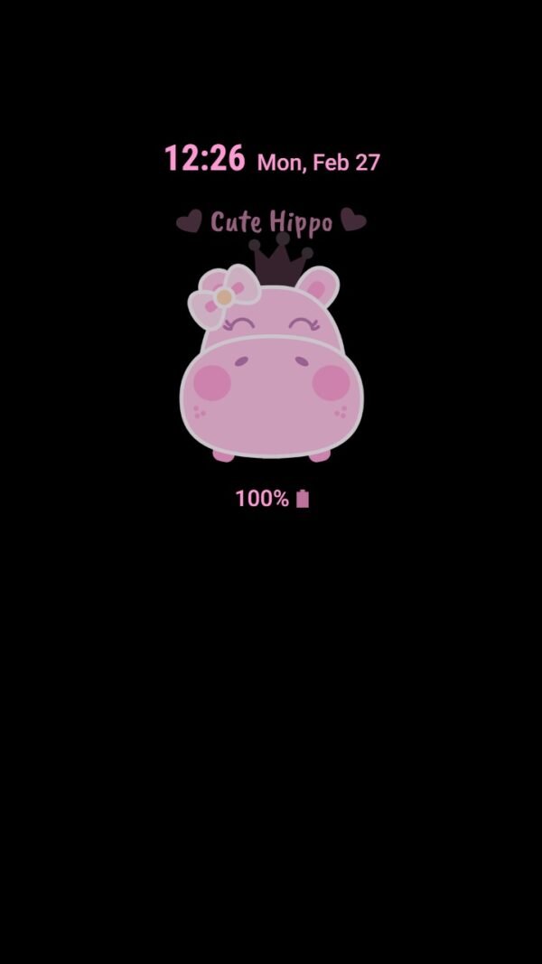 Samsung Themes: ❤️Mun❤️ Hippo Cutie ~❤️ Premium Theme bring smiles with this cute hippo - Image 7