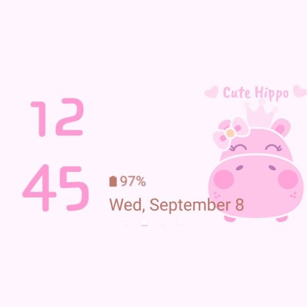 Samsung Themes: ❤️Mun❤️ Hippo Cutie ~❤️ Premium Theme bring smiles with this cute hippo - Image 8