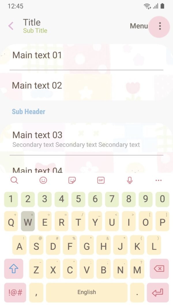 Samsung Themes: ❤️Mun❤️ Patchwork Pastels ~❤️ Premium Theme soft pastel patchwork pattern with playful icons for a cheerful - Image 6