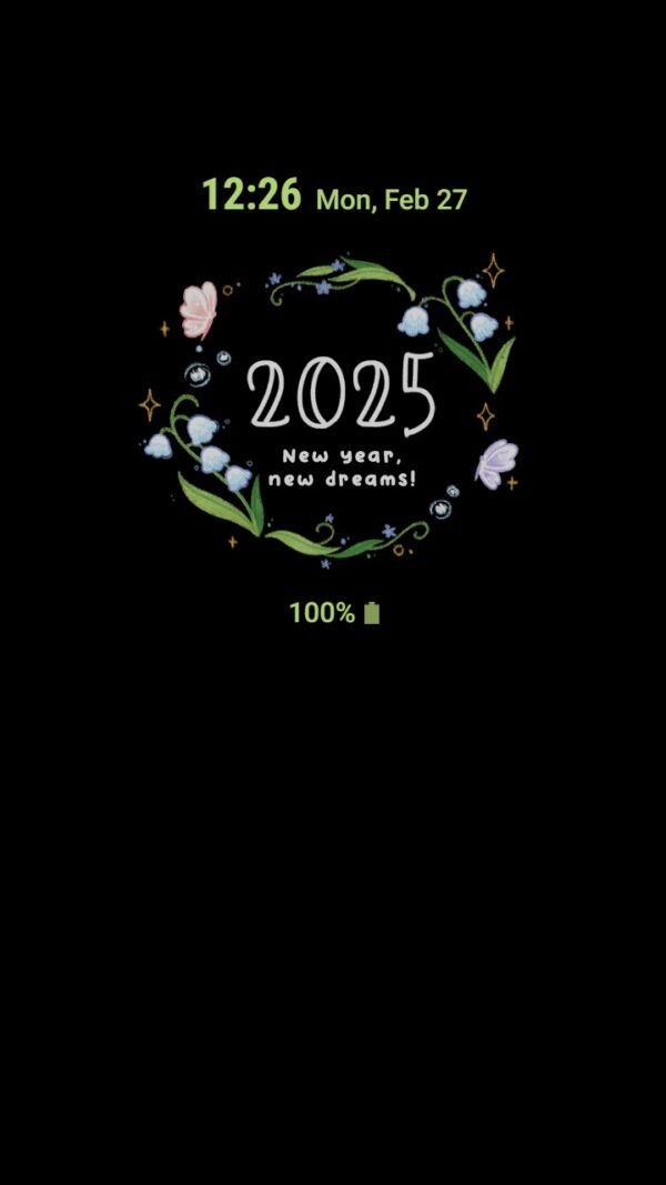 Samsung Themes: ❤️Mun❤️ New Year Dreams ~❤️ Premium Theme welcome 2025 with fresh dreams and floral elegance - Image 7