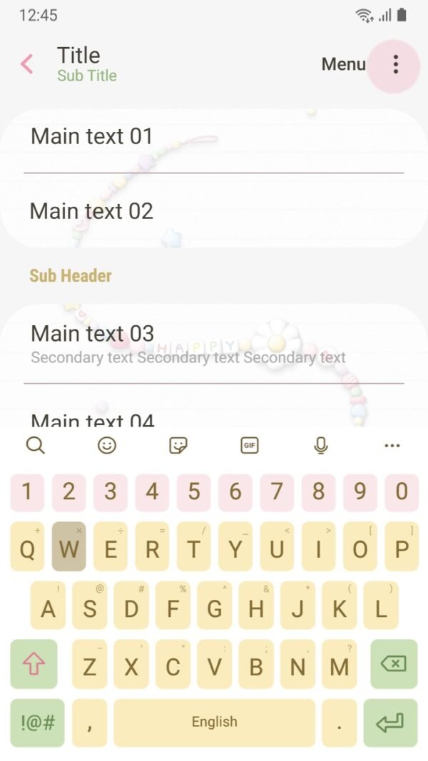 Samsung Themes: ❤️Mun❤️ Sweet Bracelet ~❤️ Premium Theme with colorful beads, stars, and clovers in a joyful design - Image 6