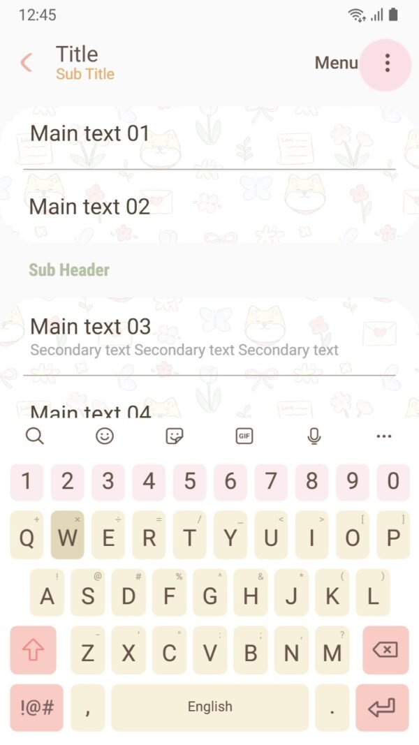 Samsung Themes: ❤️Mun❤️ Floral Harmony ~❤️ Premium Theme delicate patterns for a charming vibe - Image 6