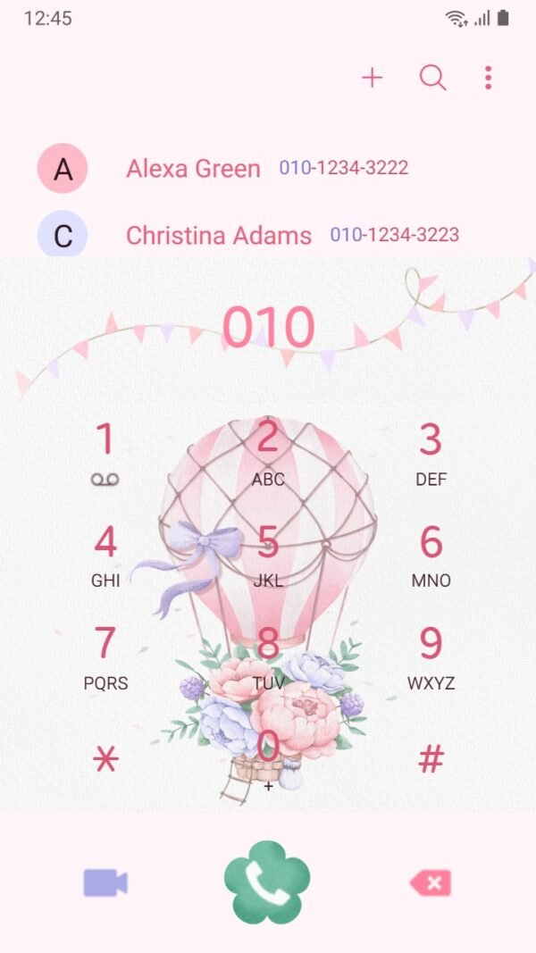 Samsung Themes: ❤️Mun❤️ Floral Hot Air Escape ~❤️ Premium Theme soar to dreamy heights with a floral-adorned hot air balloon - Image 3