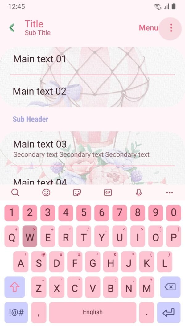Samsung Themes: ❤️Mun❤️ Floral Hot Air Escape ~❤️ Premium Theme soar to dreamy heights with a floral-adorned hot air balloon - Image 6