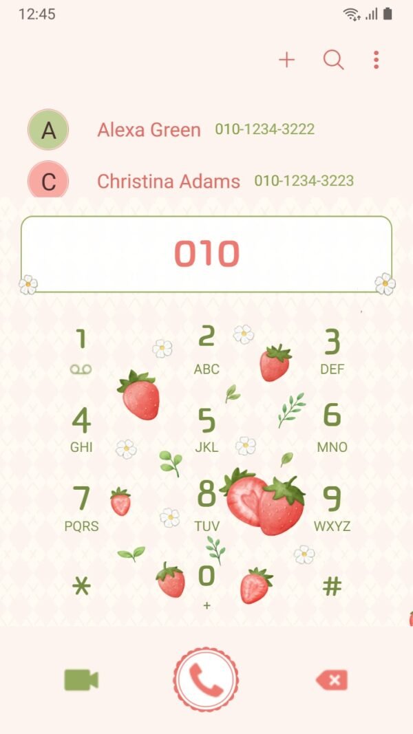 Samsung Themes: ❤️Mun❤️ Strawberry vibes ~❤️ Premium Theme a refreshing of strawberry and tropical fruits - Image 3