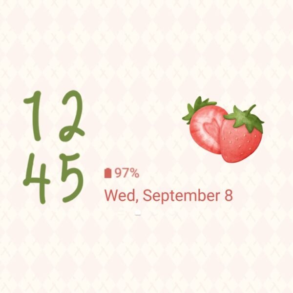 Samsung Themes: ❤️Mun❤️ Strawberry vibes ~❤️ Premium Theme a refreshing of strawberry and tropical fruits - Image 8