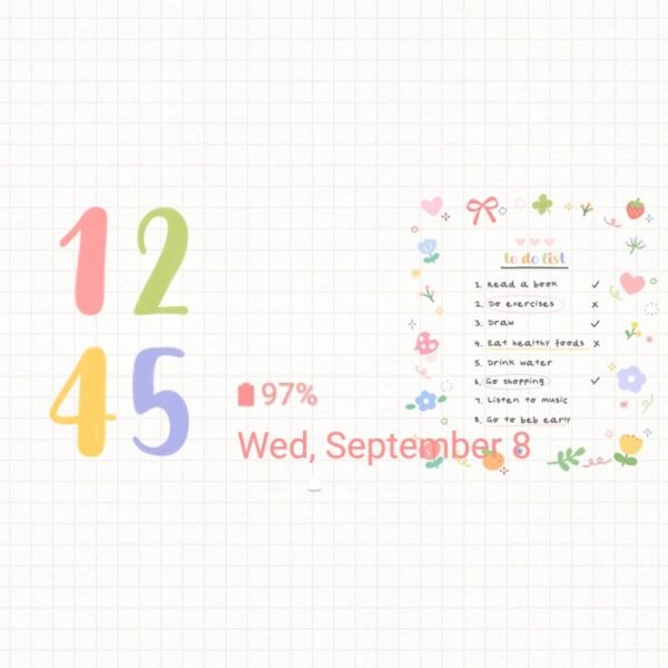 Samsung Themes: ❤️Mun❤️ Note List ~❤️ Premium Theme to do items are noted down in lovely detail. - Image 8