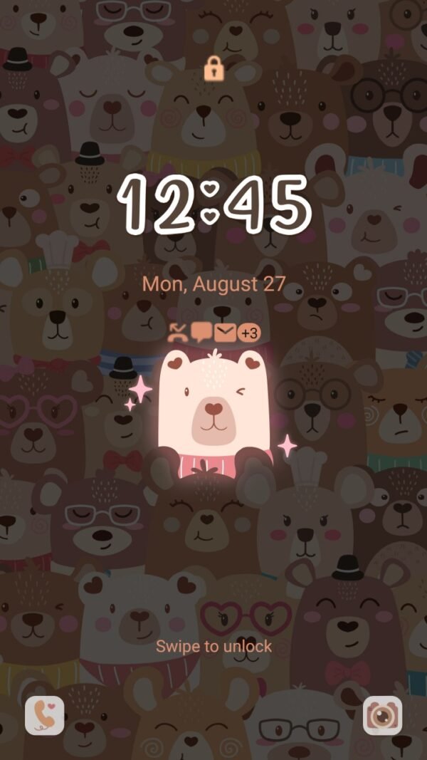 Samsung Themes: ❤️Mun❤️ Bright Bear ~❤️ Premium Theme brighten your screen with adorable bears - Image 2