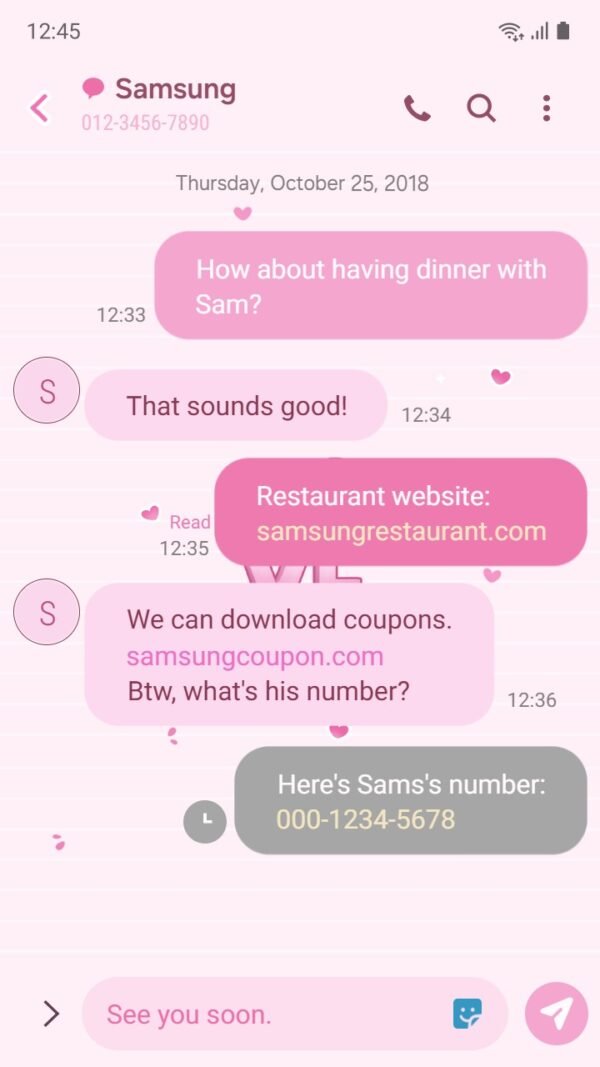 Samsung Themes: ❤️Mun❤️ Love Yourself ~❤️ Premium Theme embrace positivity with a pink reminder - Image 4