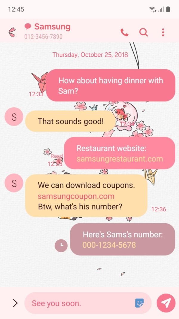 Samsung Themes: ❤️Mun❤️ Blossom Kitty ~❤️ Premium Theme a playful kitty amidst cherry blossoms - Image 4