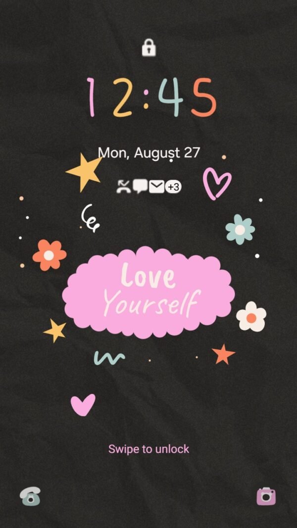 Samsung Themes: ❤️Mun❤️ Self Love ~❤️ Premium Theme celebrate self-love with cute designs - Image 2