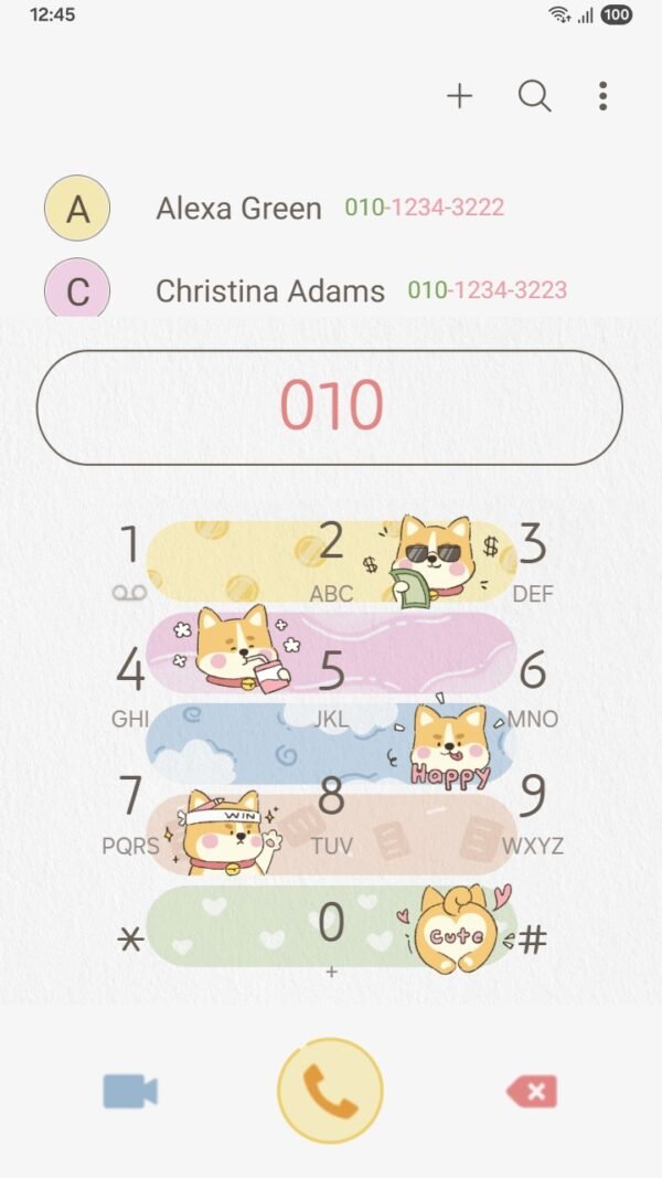 Samsung Themes: ❤️Mun❤️ Shiba Vibes ~❤️ Premium Theme playful Shiba Inu in pastel colors - Image 3
