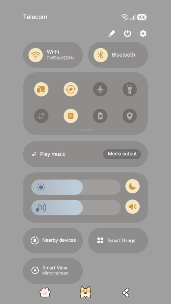 Samsung Themes: ❤️Mun❤️ Shiba Vibes ~❤️ Premium Theme playful Shiba Inu in pastel colors - Image 5