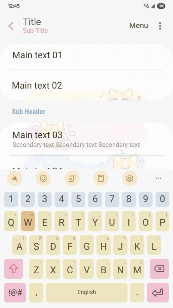 Samsung Themes: ❤️Mun❤️ Shiba Vibes ~❤️ Premium Theme playful Shiba Inu in pastel colors - Image 6