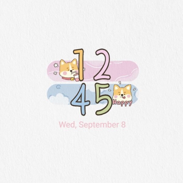Samsung Themes: ❤️Mun❤️ Shiba Vibes ~❤️ Premium Theme playful Shiba Inu in pastel colors - Image 8