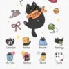 Samsung Themes: ❤️Mun❤️ Mischief Cat ~❤️ Premium Theme playful black cat with a kawaii touch screen shot 0
