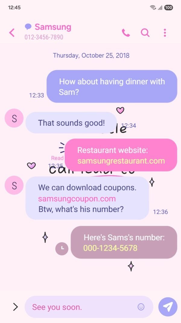 Samsung Themes: ❤️Mun❤️ Happy Steps ~❤️ Premium Theme every step takes you closer to happiness screen shot 3
