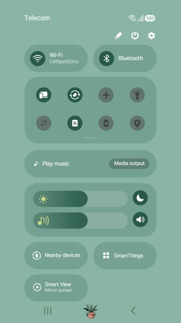 Samsung Themes: ❤️Mun❤️ Little Planters ~❤️ Premium Theme fresh botanical vibes for your phone screen shot 4