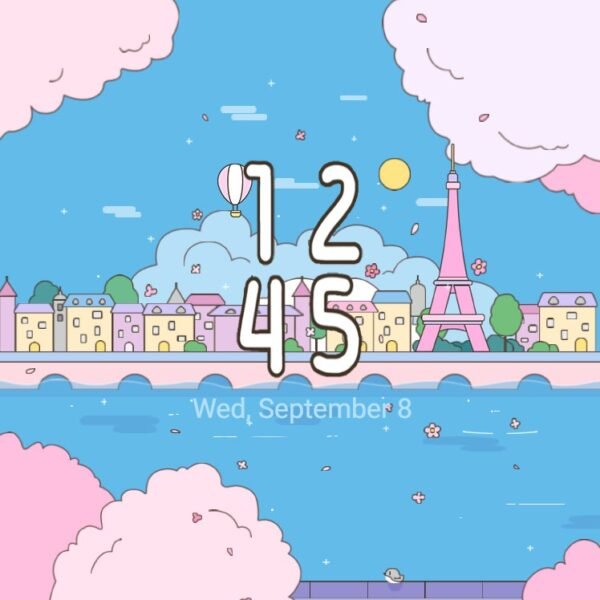Samsung Themes: ❤️Mun❤️ Paris in Bloom ~❤️ Premium Theme a dreamy pastel Parisian view screen shot 7