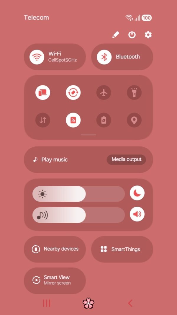 Samsung Themes: ❤️Mun❤️ Kawaii Daruma Doll ~❤️ Premium Theme with cute daruma doll and cherry blossoms screen shot 4