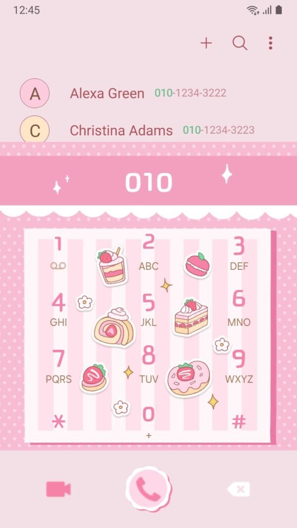 Samsung Themes: ❤️Mun❤️ Strawberry Sweetness ~❤️ Premium Theme sweet strawberry desserts for a pastel paradise screen shot 2