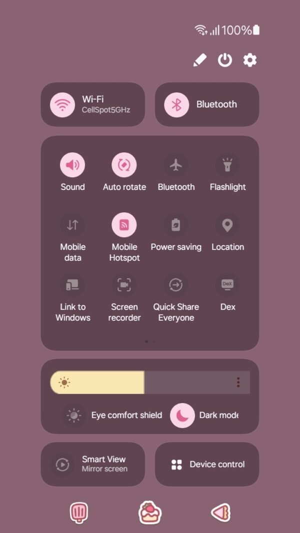 Samsung Themes: ❤️Mun❤️ Strawberry Sweetness ~❤️ Premium Theme sweet strawberry desserts for a pastel paradise screen shot 4