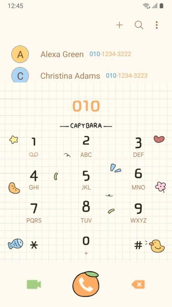 Samsung Themes: ❤️Mun❤️ Chill Capybara ~❤️ Premium Theme relax like a capybara, calm, cozy, and cute screen shot 2