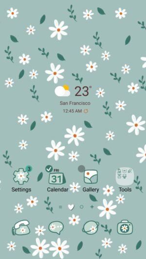 Samsung Themes: ❤️Mun❤️ Daisy Bloom ~❤️ Premium Theme fresh daisy floral theme for your phone screen shot 0