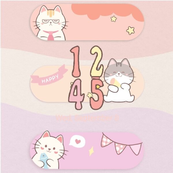Samsung Themes: [Sim] Cheerful Cats Scenes ~ Premium Theme brighten your screen with playful pastel cats screen shot 7