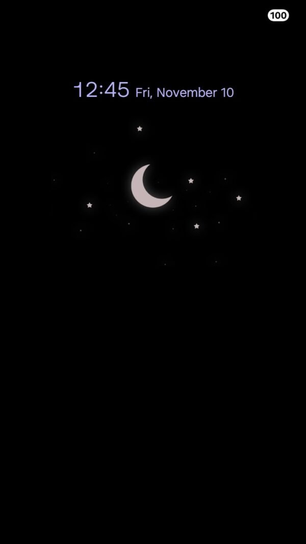 Samsung Themes: [Sim] Moonlight Glow ~ Premium Theme a dreamy purple moonlit night screen shot 6