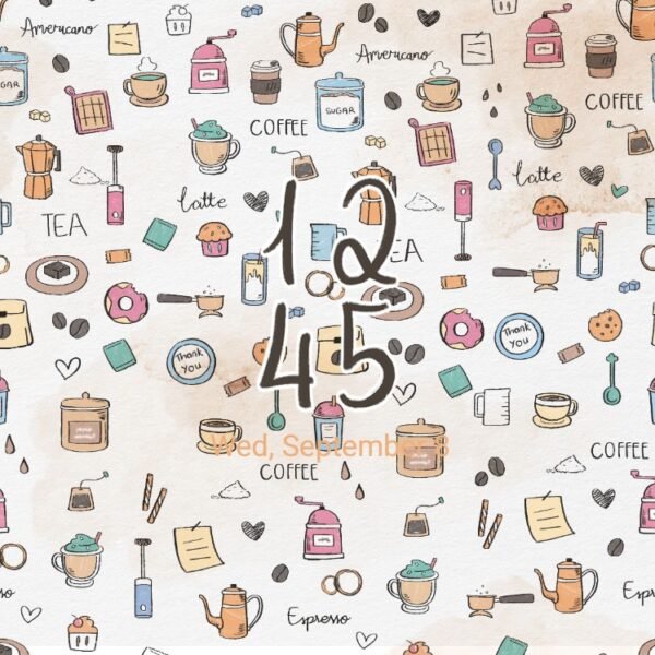 Samsung Themes: ❤️Mun❤️ Coffee Time ~❤️ Premium Theme a cozy pattern for coffee & tea lovers screen shot 7