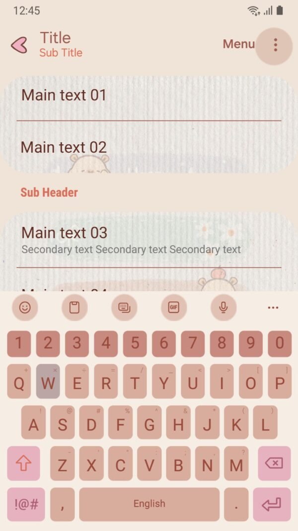 Samsung Themes: ❤️Mun❤️ Cozy Capybara ~❤️ Premium Theme soft pastel vibes with a happy capybara screen shot 5