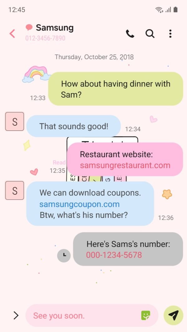Samsung Themes: [Sim] Positive Vibes ~ Premium Theme uplifting pastel theme with motivational quotes screen shot 3