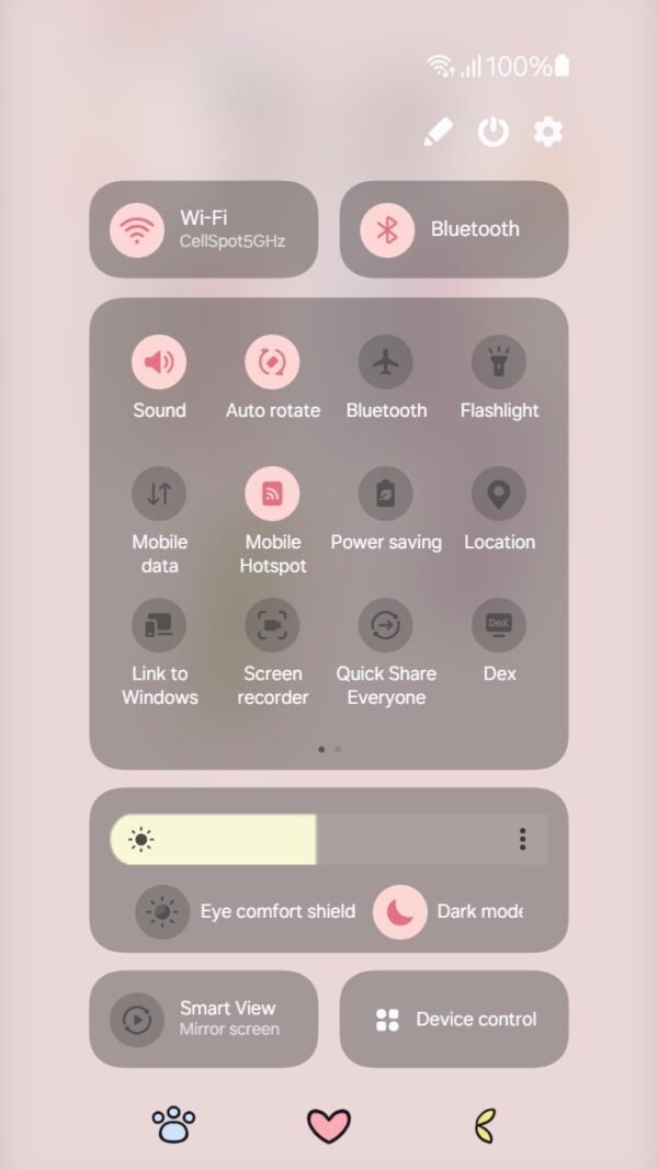 Samsung Themes: [Sim] Positive Vibes ~ Premium Theme uplifting pastel theme with motivational quotes screen shot 4
