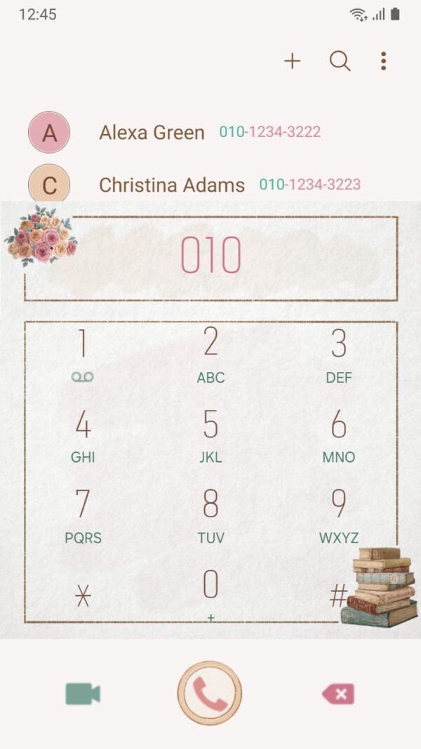 Samsung Themes: ❤️Mun❤️ Vintage Rose Elegance ~❤️ Premium Theme charming floral theme with vintage flair screen shot 2