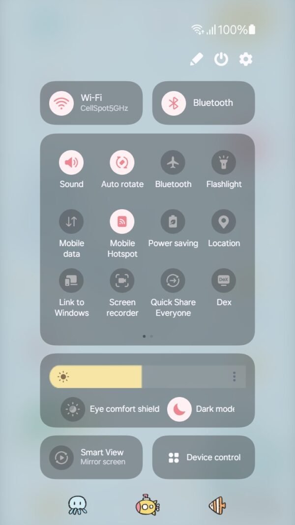 Samsung Themes: ❤️Mun❤️ Ocean Dreamscape ~❤️ Premium Theme cute underwater adventure with sea friends screen shot 4