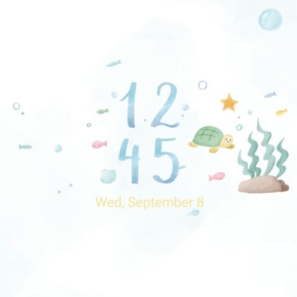 Samsung Themes: ❤️Mun❤️ Ocean Dreamscape ~❤️ Premium Theme cute underwater adventure with sea friends screen shot 7