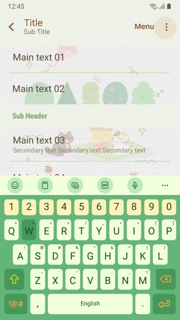 Samsung Themes: ❤️Mun❤️ Sunny Picnic ~❤️ Premium Theme a perfect day for a cozy picnic with cat couple screen shot 5